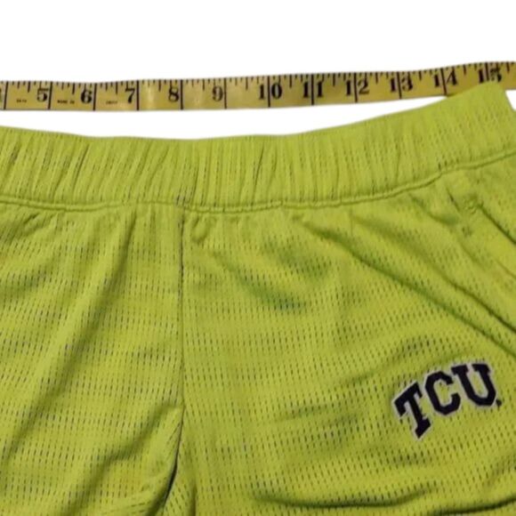 Under Armour Neon Yellow Texas Christian University Athletic Shorts Size Medium! - Picture 14 of 16
